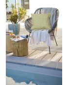 Fodera per cuscino in poliestere stampato Vickie Soleil + rivestimento - 45 x 45 cm