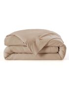 Housse de couette en percale de coton unie Perrine ficelle