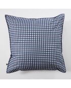 Fodera per cuscino Vickie Midnight stampata + spalmata in poliestere - 60 x 60 cm