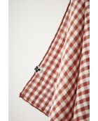 Lot de 2 essuie-mains en gaze coton tissée teinte Vickie terracotta - 50 x 70 cm