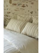 Housse de couette en coton texturé Tom blanche