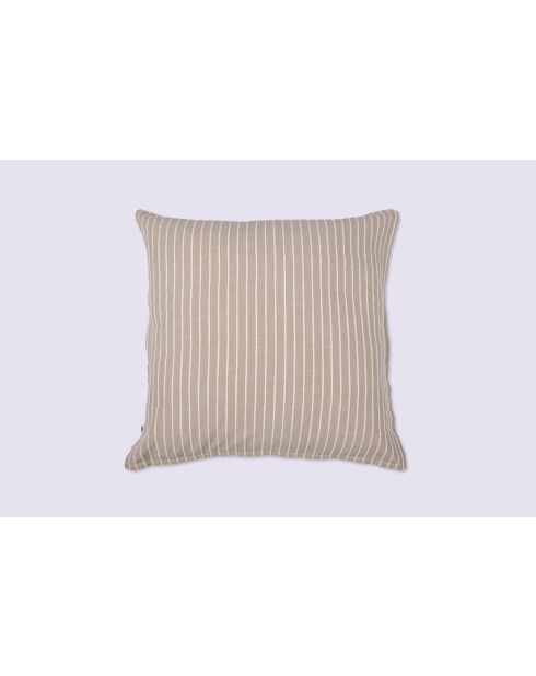 Funda de almohada Tim de algodón texturizado beige