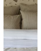 Funda de almohada Tim de algodón texturizado beige