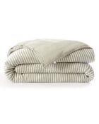Housse de couette réversible en gaze coton tissée teinte Romie eucalyptus