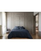 Housse de couette en bambou Salomé minuit - 240 x 220 cm