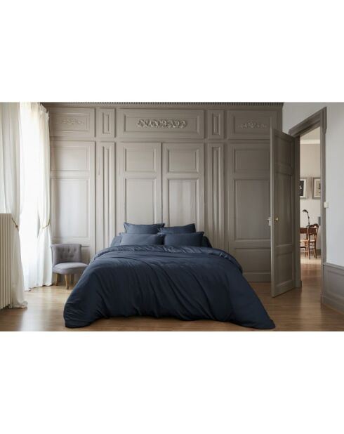 Housse de couette en bambou Salomé minuit - 240 x 220 cm
