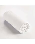 Drap housse en percale de coton unie Perrine chantilly