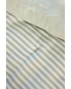 Bout de lit en gaze coton tissée teinte Romie eucalyptus - 90 x 200 cm