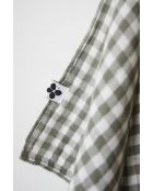 Lot de 2 essuie-mains en gaze coton tissée teinte Vickie romarin - 50 x 70 cm