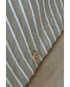 Housse de couette en coton texturé Tim beige