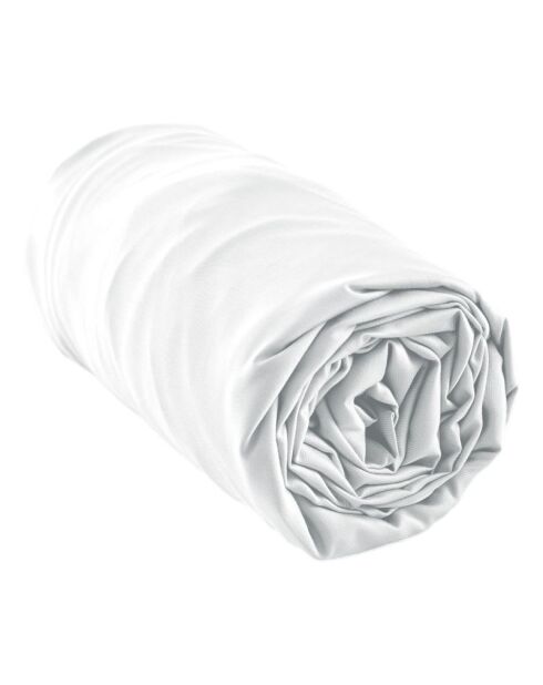 Drap housse en bambou Salomé chantilly - 180 x 200 cm