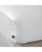 Drap housse en bambou Salomé chantilly - 180 x 200 cm
