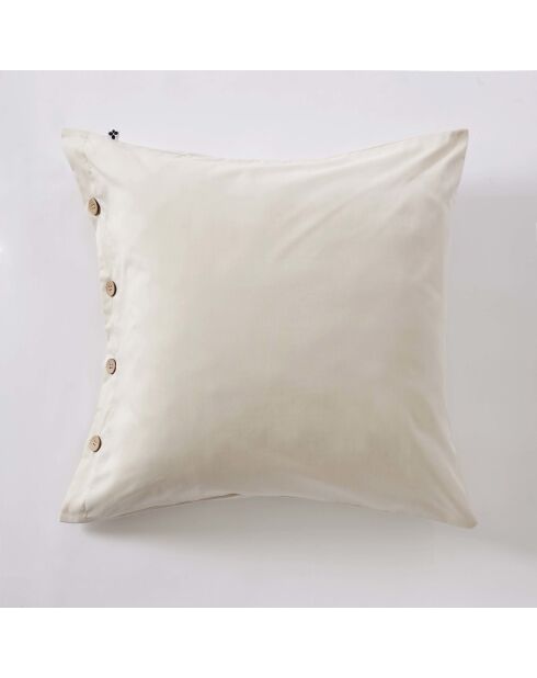 Funda de almohada Perrine Pampa de percal de algodón liso