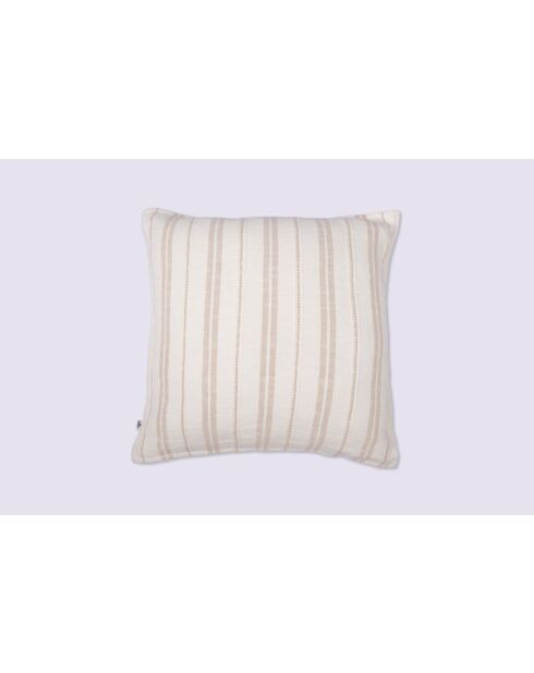 Funda de almohada Tom de algodón texturizado blanco