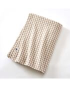 Nappe rectangle en gaze de coton tissée teinte Vickie ficelle - 150 x 250 cm