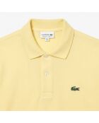 L12.12 gelbes Poloshirt aus Baumwolle