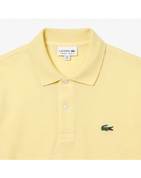L12.12 gelbes Poloshirt aus Baumwolle