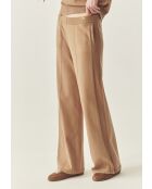 Pantalon en maille Floks beige