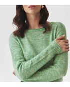 Pull Flufko vert chiné