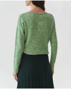 Pull Flufko vert chiné