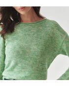 Pull Flufko vert chiné
