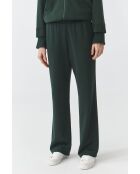 Pantalon en maille Luza vert foncé