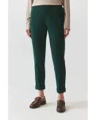 Pantalon en laine mélangée Lilo 2 vert foncé