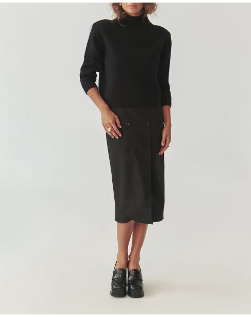 Pull en laine mélangée Malmana 1 noir