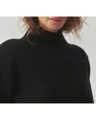 Schwarzer Pullover Malmana 1 aus Wollmischung