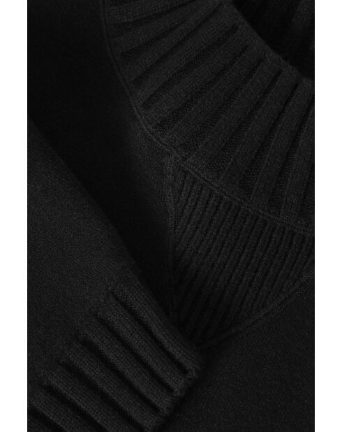 Schwarzer Pullover Malmana 1 aus Wollmischung