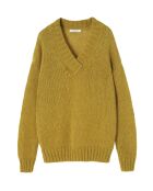 Pull en laine mélangée Mai 1 vert chiné intense
