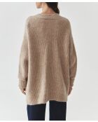 Beige trui van onyxwolmix