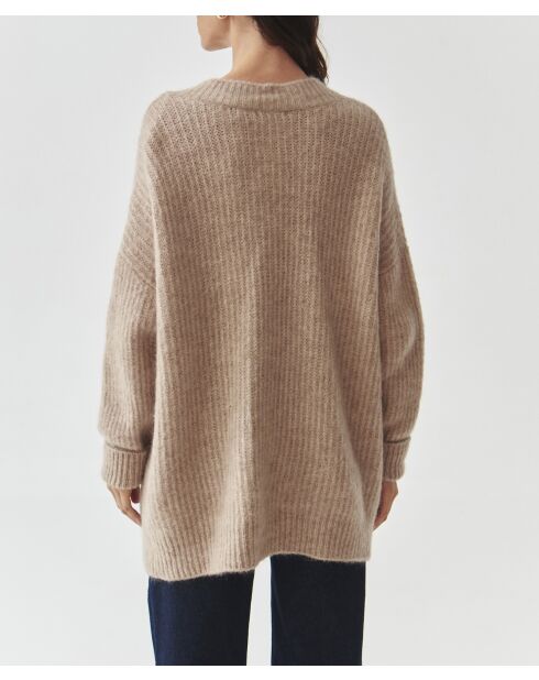 Pull en laine mélangée Onyx beige