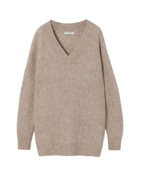 Beige trui van onyxwolmix