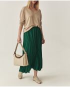 Pull en laine mélangée Tess beige chiné
