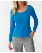 Blauwe gebreide blouse Filka 1