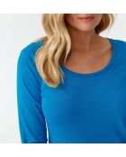 Blauwe gebreide blouse Filka 1