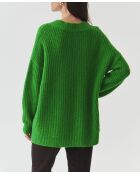 Pull en laine mélangée Onyx vert herbe