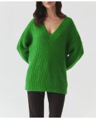 Pull en laine mélangée Onyx vert herbe