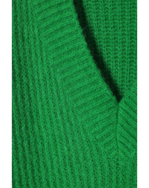 Pull en laine mélangée Onyx vert herbe