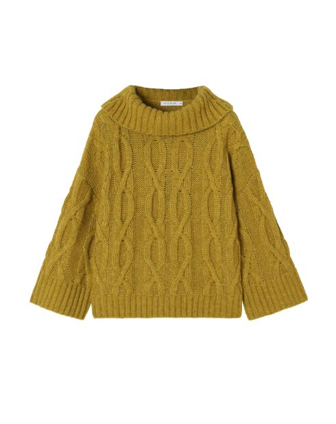 Pull Serva vert chiné intense