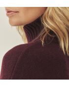 Pull en laine Moma lie-de-vin