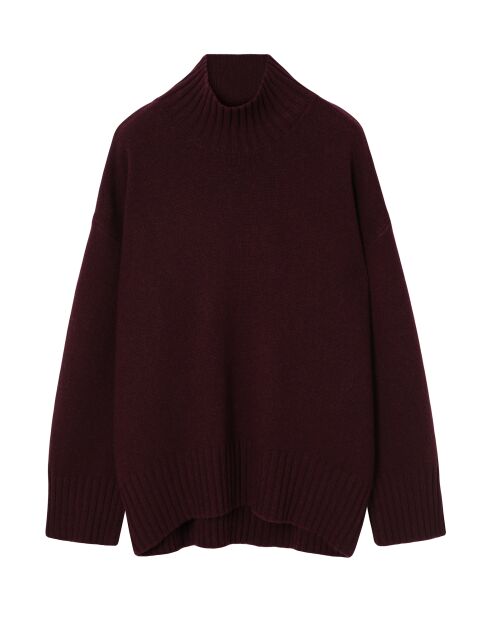 Pull en laine Moma lie-de-vin