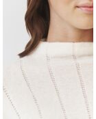 Pull en laine mélangée Pearl blanc cassé