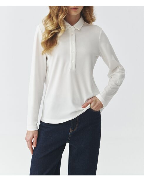 Cremefarbene Flea Strickbluse