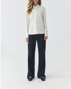 Cremefarbene Flea Strickbluse