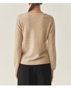 Pull en cachemire Lemon new champagne