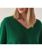Ponno groene trui van wolmix