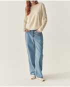 Pull en laine Bella beige meringue