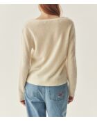 Pull en laine Bella beige meringue